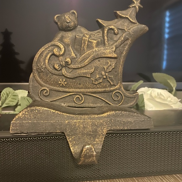 Christmas Stocking hangers - deer, tree, sled - Picture 4 of 4